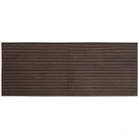 Double Door Brown Slat Mat