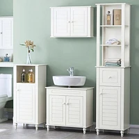 Alexa Tall Cabinet - White