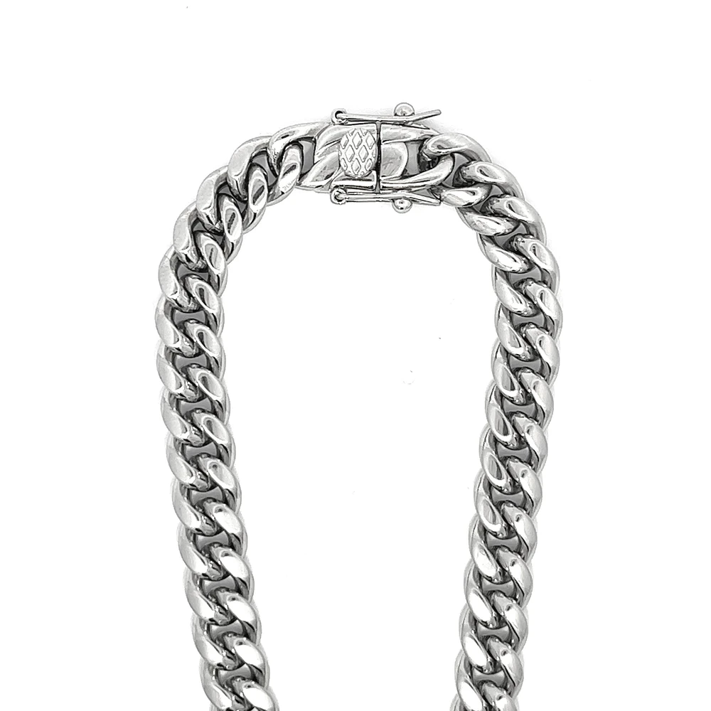 Luenzo 8mm Cuban Link 24'' Necklace