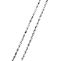 Luenzo 4mm Stainless Steel Rope Chain 24" Necklace