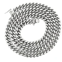 Luenzo 8mm Cuban Link 24'' Necklace