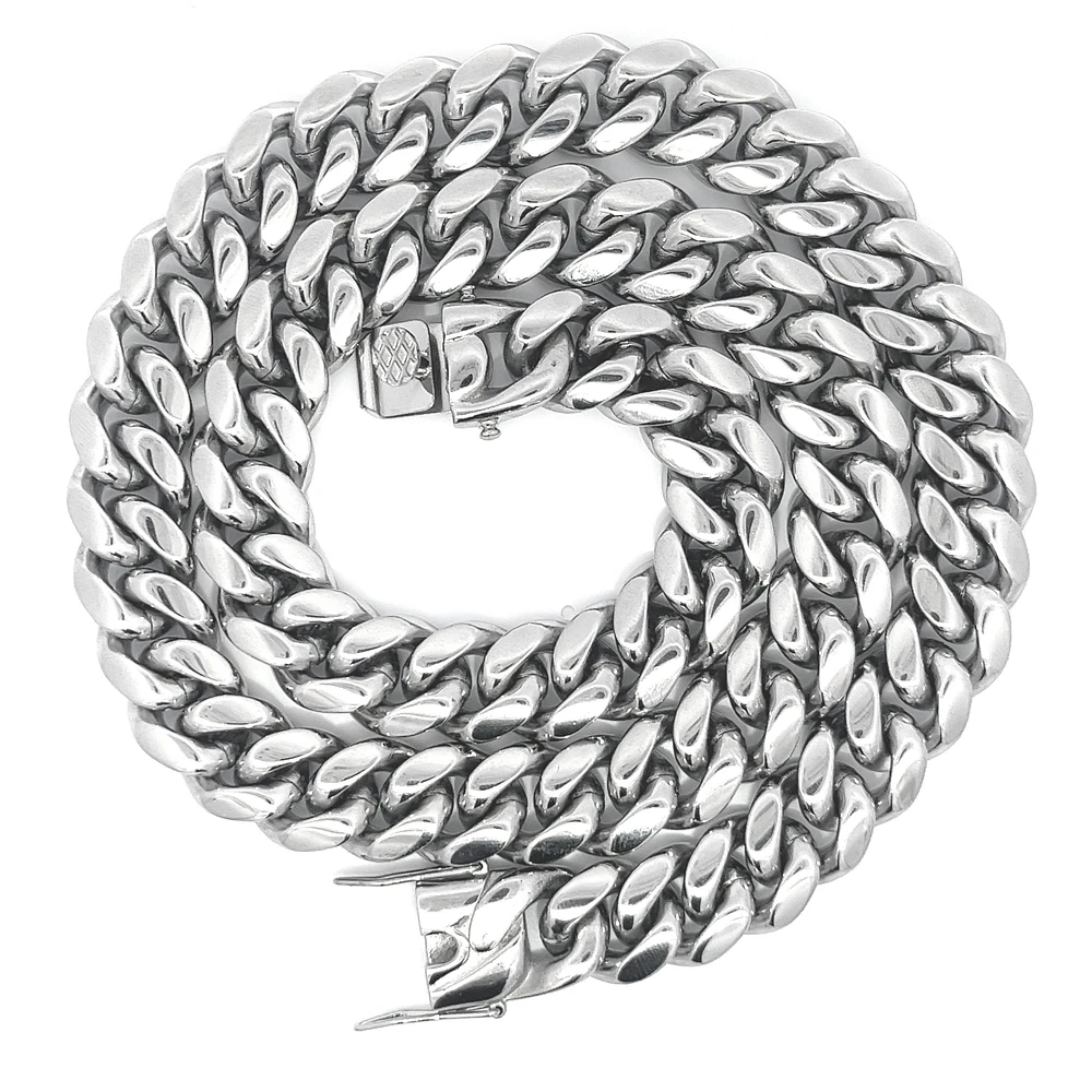 Luenzo 14mm Cuban Link 24'' Necklace