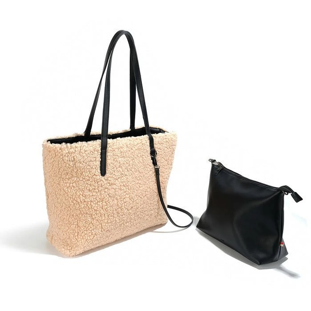 Reversible Gem Tote Bag - Vegan Sherling