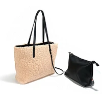 Reversible Gem Tote Bag - Vegan Sherling