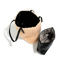 Reversible Gem Tote Bag - Vegan Sherling