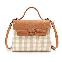 Iris Top Handle Crossbody - Plaid