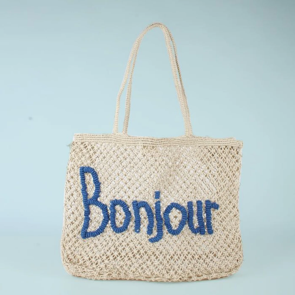 Bonjour Beach Tote