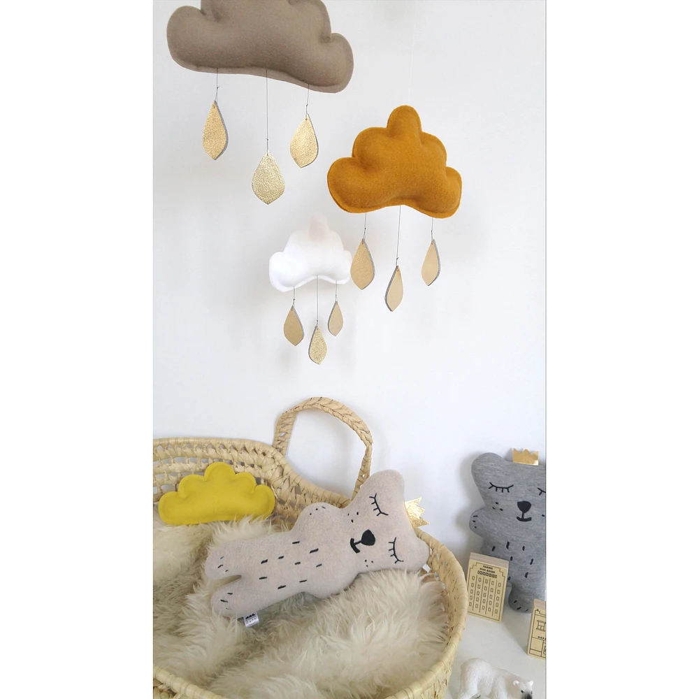 Cloud Mobile -Taupe, Orcher & White