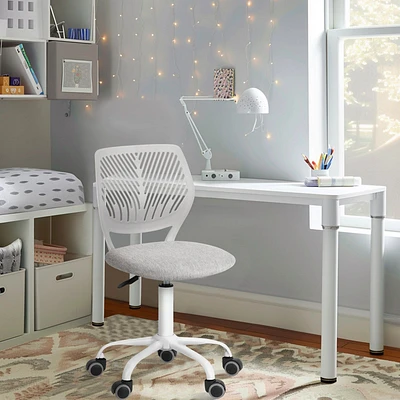 Chaise de bureau en tissu  - Gris