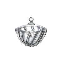 Crystal Bohemia Scallop Covered Candy Dish 19cm by Brillant