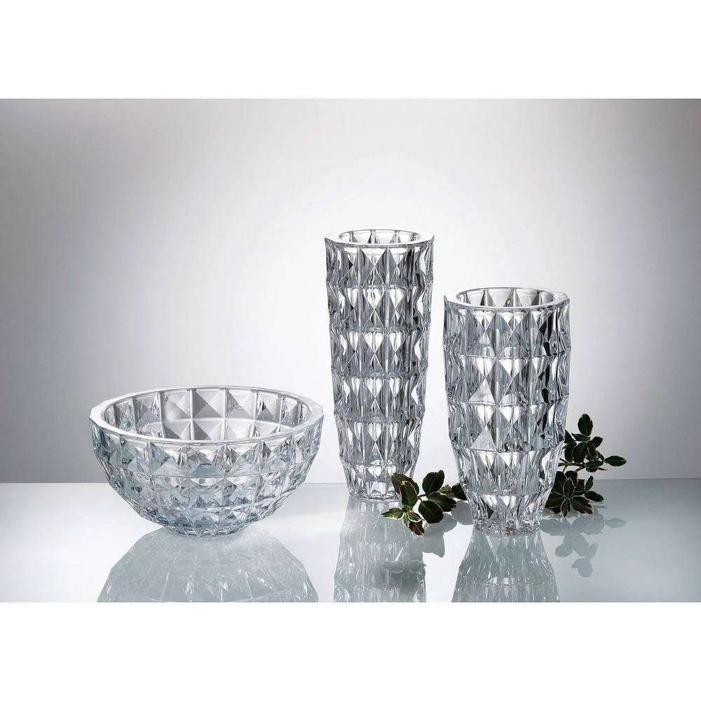 Crystal Bohemia Diamond Vase 28cm by Brillant