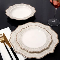 Chateau 18-Piece Bone China Dinnerware Set by Brilliant