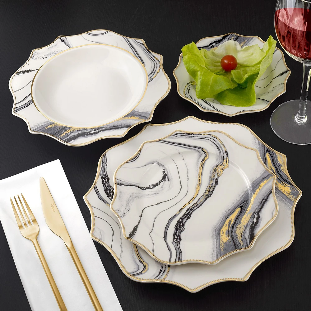 Soupière Marble en porcelaine par Brilliant