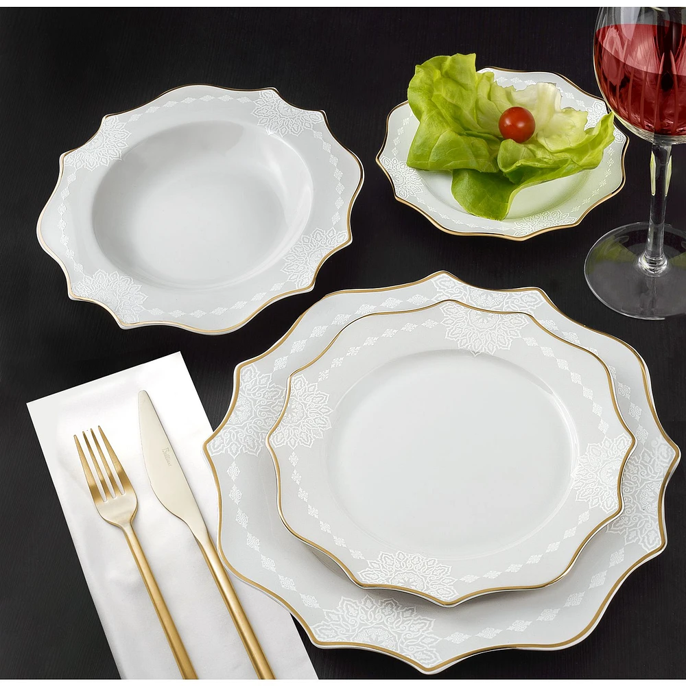 Beauman -Piece Bone China Dinnerware Set by Brilliant