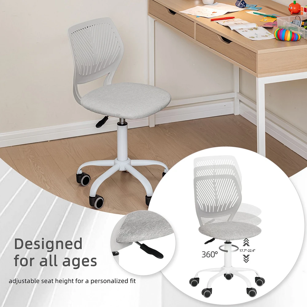Chaise de bureau en tissu  - Gris