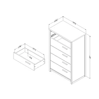 Tao 5-Drawer Chest Natural Walnut by South Shore Furniture