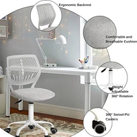 Chaise de bureau en tissu  - Gris