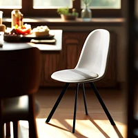 Set of 4 Beige Swivel Dining Chair by Maison Classique
