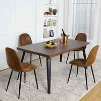 63" Dark Brown Dining Table by Maison Classique