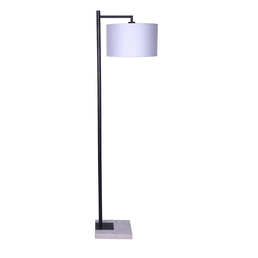 Lampe de plancher « Zoey » - noir / gris