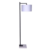 Lampe de plancher « Zoey » - noir / gris