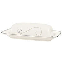 Platinum Wave Butter Dish