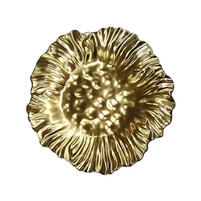 Elegance Set of 2 Gold Sunflower Plate 8.75