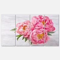 Toile « Bunch of Peony Flowers Vase