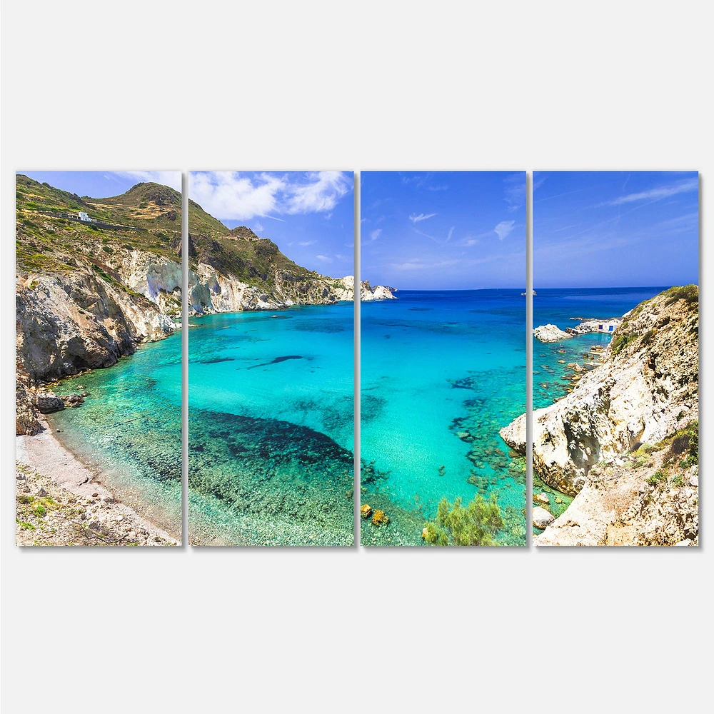 Greece Beaches of Milos Island  Canvas Wall Art