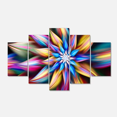 Exotic Multi Color Flower Petals  Canvas Wall Art