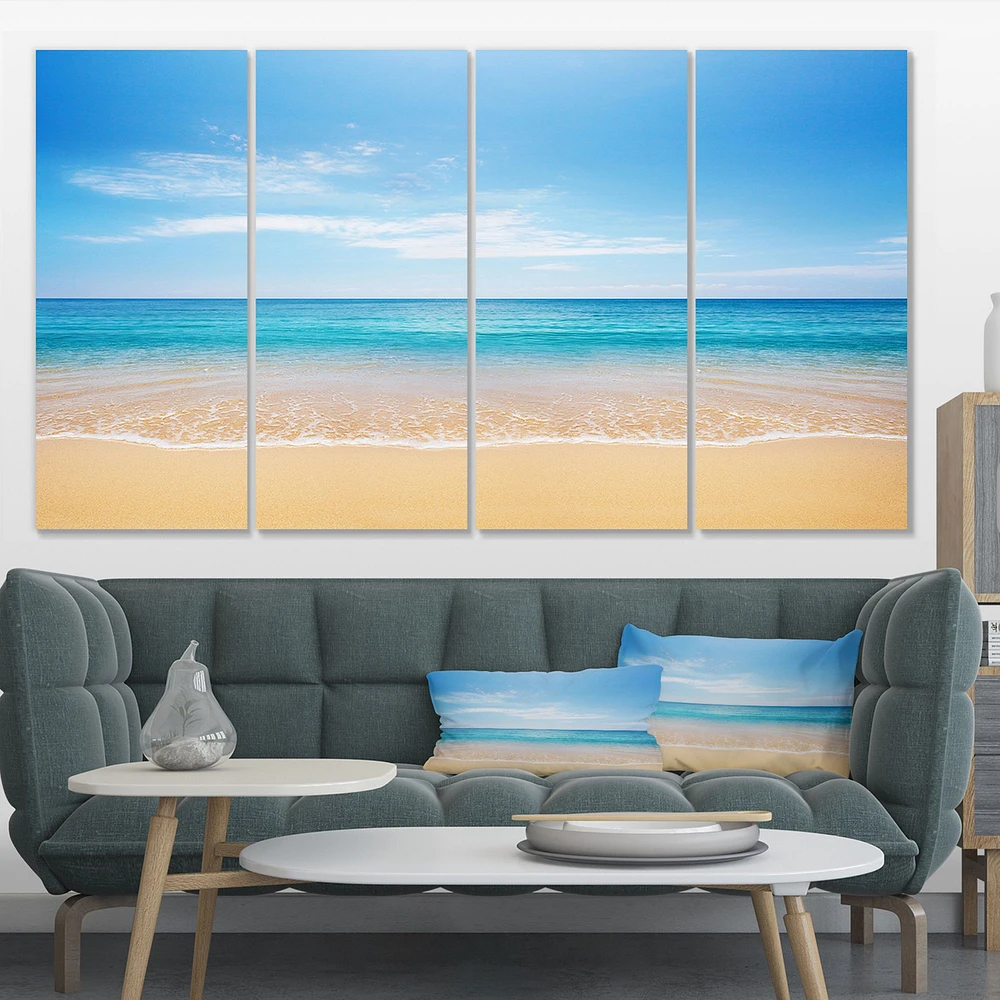 Panneaux de toile « Calm Blue Sea and Sky »