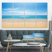 Calm Blue Sea and Sky Canvas Wall Art Panels