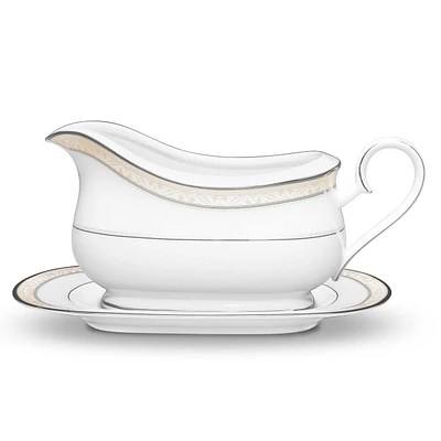 Montvale Platinum Gravy with Tray by Noritake