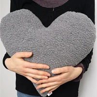 Heart Pillow - Grey