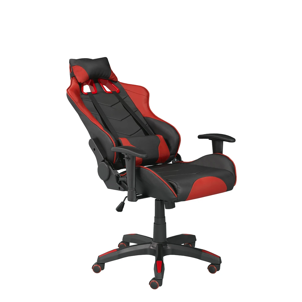 Sorrento Gaming Chair with Tilt & Recline - Black/Red