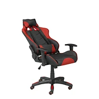 Sorrento Gaming Chair with Tilt & Recline - Black/Red