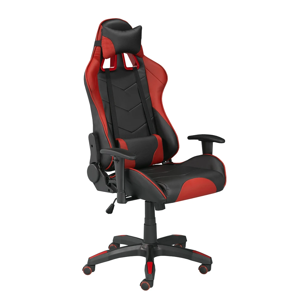 Sorrento Gaming Chair with Tilt & Recline - Black/Red