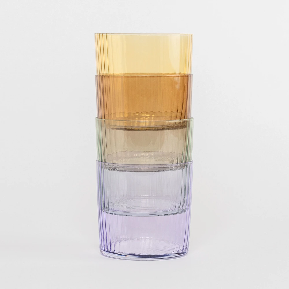 Verres assortis Deco par Krosno, ensemble de 4