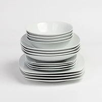 Morgan 16-Piece Dinnerware Set by LC Studio