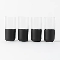 Villero & Boch Manufacture Rock Noir Highball, Set of 4