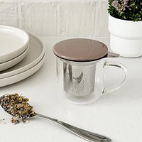 Tasse à infuser « Minima Eva » avec couvercle brun par Viva