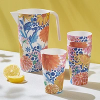 Sunburst Melamine Jug & Tumblers, Set of 5