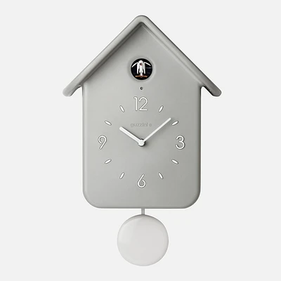 Horloge coucou gris pâle « Home » avec pendule par Guzzini