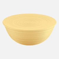 Bol « Tierra » jaune moutarde avec couvercle (30 cm)