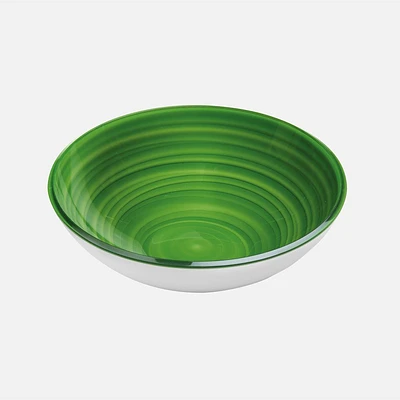 Transparent Kiwi Twist Bowl (22cm)