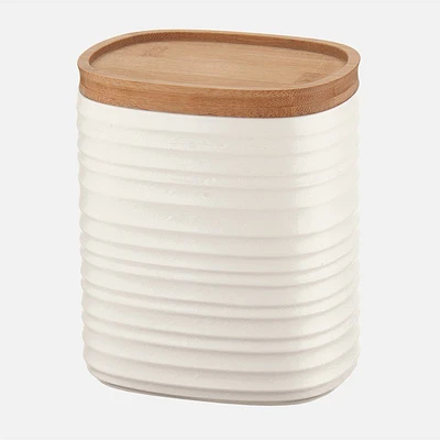 Milk White Tierra Storage Jar (15 cm) 