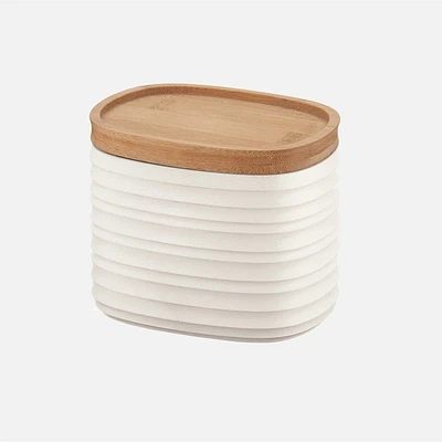 Milk White Tierra Storage Jar ( cm