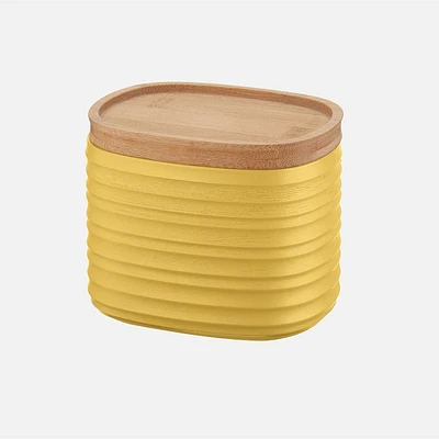 Mustard Yellow Tierra Storage Jar ( cm