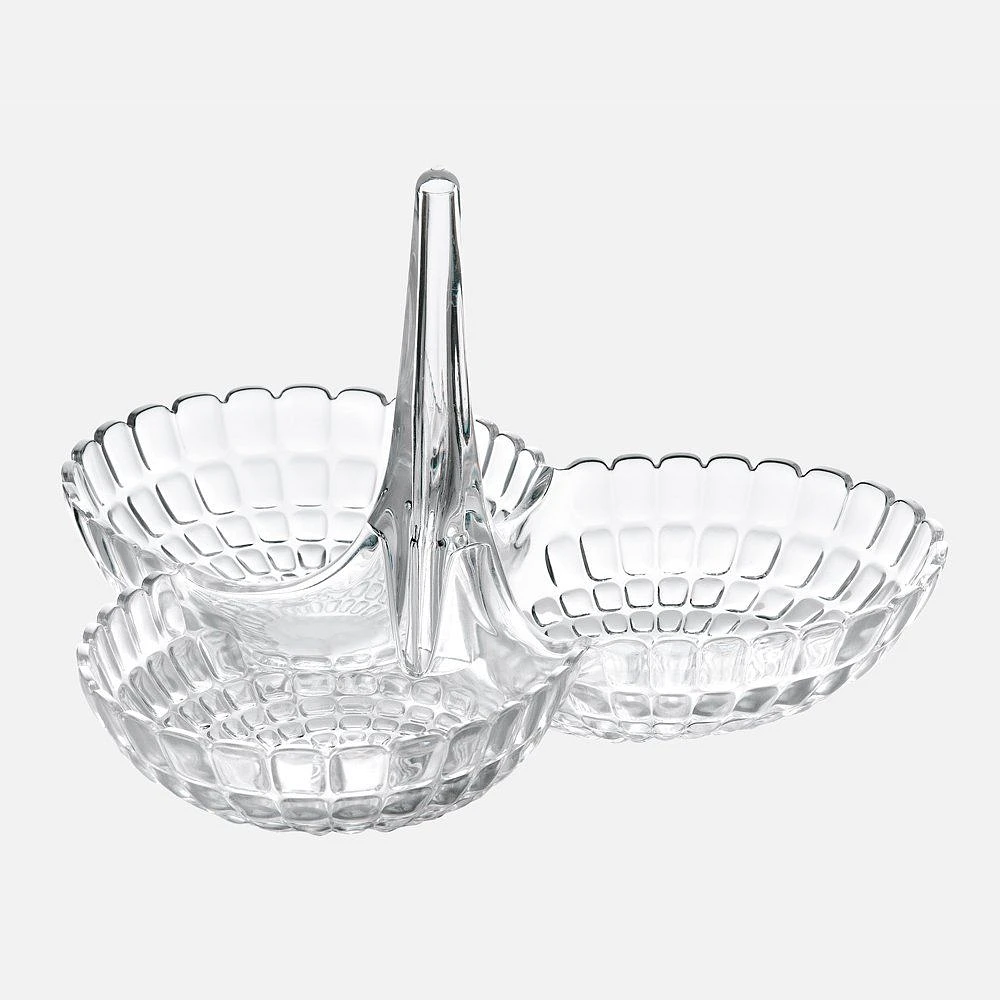 Assiette à hors-d'œuvres « Tiffany » transparente