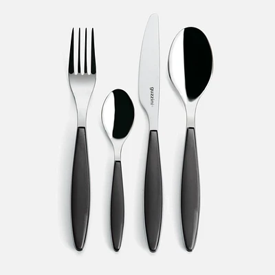Feeling 24-Piece Dark Grey Flatware Set